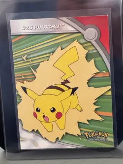 Pikachu HV6 #25 Pokemon Topps TV Animation Heroes & Villains Series 2 - Image 1