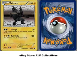 2011 Pokemon, Black & White Promos, #BW005 Zekrom, Holo Black Star Promo - Image 1
