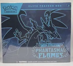 Pokemon TCG: Mega Evolution Phantasmal Flames Elite Trainer Box Factory Sealed - Image 1