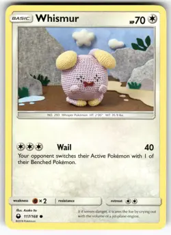 Whismur (117) SM - Celestial Storm Common Pokemon Lightly played - Image 1