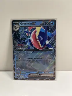 Pokemon TCG Scarlet & Violet Stellar Crown Greninja EX 41/142 Double Rare stamp - Image 1