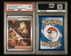 2023 Pokemon Boss's Orders #265 Paldea Evolved SPECIAL ILLUSTRATION RARE PSA 9 - Image 3