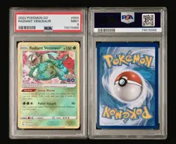 2022 POKEMON GO RADIANT VENUSAUR #004 PSA 9 MINT - Image 3