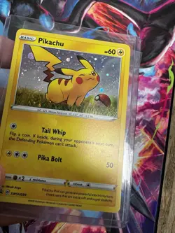 Pokemon Pikachu Mint HOLO BLEED ERROR Promo SWSH039 Cosmos Holo 2020 - Image 4