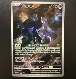 Pokemon Mewtwo 052 Illustration Rare Scarlet & Violet 151 Promo Lightly Played - Image 2