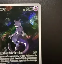 Pokemon Mewtwo 052 Illustration Rare Scarlet & Violet 151 Promo Lightly Played - Image 3