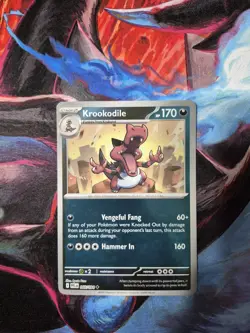 Pokemon TCG Mega Evolution Phantasmal Flames Krookodile 066/094 Reverse Holo NM - Image 1