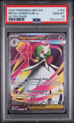 2025 POKEMON MEG EN-MEGA EVOLUTION ULTRA RARE #159 MEGA GARDEVOIR EX PSA 10 - Image 1