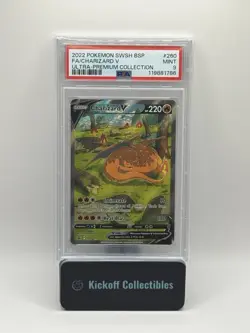 Pokemon Charizard V Ultra-Premium Coll. Full Alt Art Promo SWSH260 PSA 9 Mint - Image 1