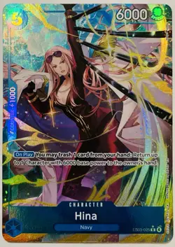 Hina EB03-025 - Alternate Art - One Piece TCG: Extra Booster: Heroines Edition - Image 1