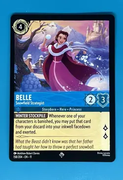 Disney Lorcana Belle - Snowfield Strategist 158/204 Regular - Image 1