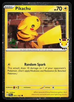 Pikachu 051/162 Holo Stamped Pokemon Day 2026 Promo Pokemon Card - Image 1