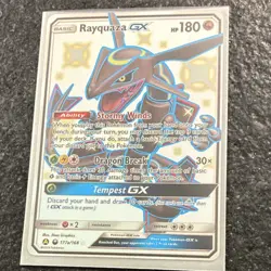 Pokemon Rayquaza GX Promo Full Art Holo Alternate Art Basic 177A/168 Card - Image 1