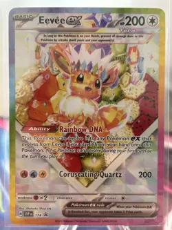 Pokemon TCG Eevee EX 174 Prismatic Evolutions Black Star Promo Card - Image 1