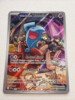 Team Rocket's Wobbuffet 203 Sv: Scarlet & Violet Promo Cards Holo - Image 1