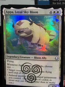 Appa, Loyal Sky Bison MTG TLA U0009 Holo NM - Image 1