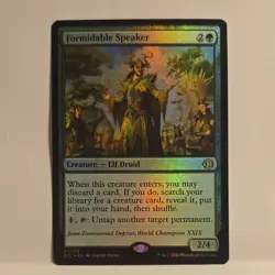 MTG Formidable Speaker Foil Rare ECL #0176 Green Creature Elf Druid 2026 - Image 1
