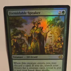 MTG Formidable Speaker Foil Rare ECL #0176 Green Creature Elf Druid 2026 - Image 3