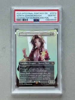 PSA 10 ~ AERITH GAINSBOROUGH 0374 FOIL - MTG FINAL FANTASY CHARACTER BORDERLESS - Image 3