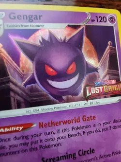Pokemon GENGAR SWSH241 - Lost Origin - PRERELEASE HOLO PROMO - NEAR MINT - Image 2