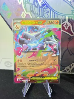 Mega Charizard X EX 013/094 Pokemon Phantasmal Flames Holo English Near Mint #1 - Image 1