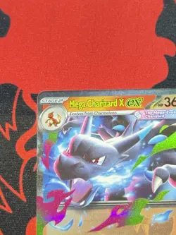 Mega Charizard X EX 013/094 Pokemon Phantasmal Flames Holo English Near Mint #1 - Image 3