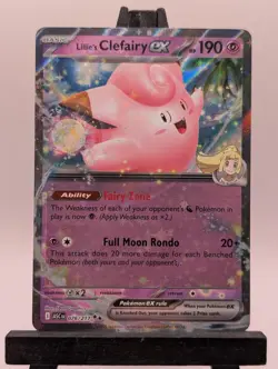 2026 Pokemon TCG Ascended Heroes - Lillies Clefairy EX Double Rare 076/217 NM - Image 1