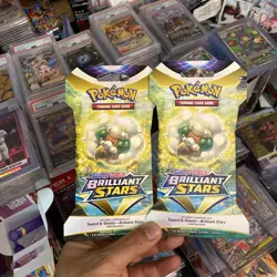 Pokemon TCG: Sword & Shield-Brilliant Stars X2 Booster Pack — USA SELLER - Image 1