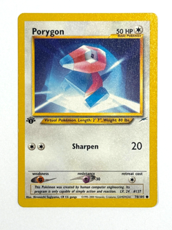 Pokemon TCG Porygon 78/105 1st Edition Common Neo Destiny - Image 1