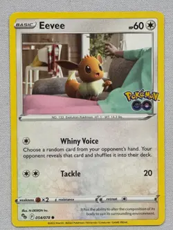Eevee 054/078 Common Pokemon GO Pokemon Near Mint - Image 1