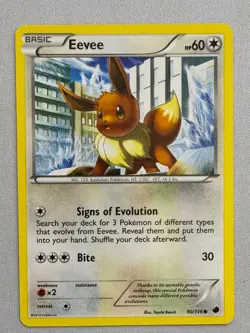 Eevee 90/116 Common Plasma Freeze Pokemon Near Mint - Image 1