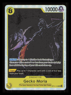 Gecko Moria OP14-104 SR English The Azure Sea's Seven - One Piece Card - NM - Image 1