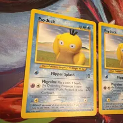 THREE : Pokemon Neo Destiny TCG Psyduck Card Regular, Common, 79/105 - Image 2