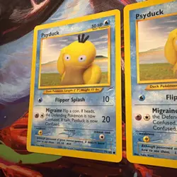 THREE : Pokemon Neo Destiny TCG Psyduck Card Regular, Common, 79/105 - Image 5