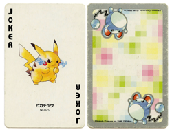 2000 Pikachu JOKER Pokemon Silver Part 2 Playing Card Japan Original - Image 1