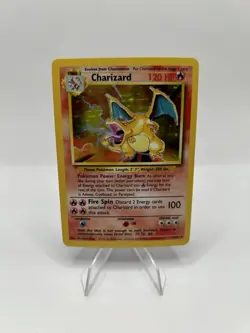 Pokemon TCG Charizard 1999 Holo Rare Card 4/102 Base Set Unlimited - MP - Image 1