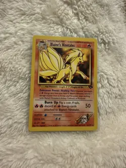 Pokemon Blaine's Ninetales Gym Challenge Rare Unlimited Card 21/132 English - Image 1
