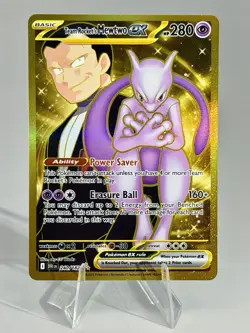 Pokemon Card Mewtwo ex 240/182 SV10 Destined Rivals Hyper Rare Near Mint - Image 1
