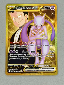 Pokemon Card Mewtwo ex 240/182 SV10 Destined Rivals Hyper Rare Near Mint - Image 3