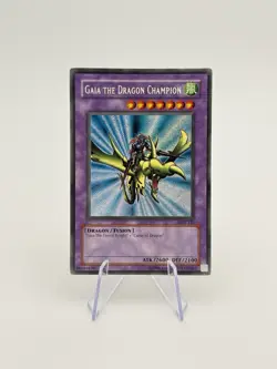 Gaia the Dragon Champion LOB-125 Ultra Rare Yu-Gi-Oh Card – Lightly Played - Image 1