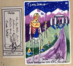 MTG ARTIST PROOF Chinese Conservator Time Walk AP Sketch Art Amy WEBER Magic - Image 1