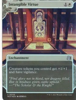 MTG ENCHANTING TALES INTANGIBLE VIRTUE FOIL - Image 1