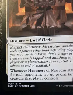 Hammers Of Moradin 025/361 Uncommon Battle For Baldur's Gate Magic The Gathering - Image 4