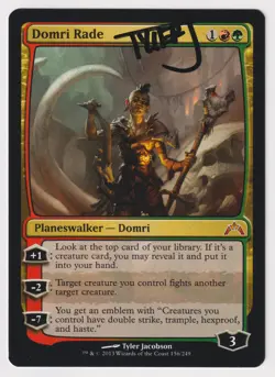 Painted Signed Domri Rade Proof Sketch NM Artist Tyler Jacobson MTG AP 25/50! - Image 2