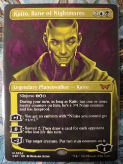 Kaito, Bane of Nightmares (Showcase) Duskmourn,MTG, Regular,#354,NM++ - Image 1
