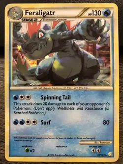 Feraligatr 20/123 - HeartGold SoulSilver Cracked Ice Holo HGSS - Pokemon - MP/HP - Image 1