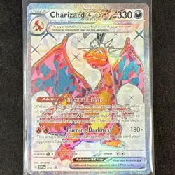 Pokemon Charizard ex Full Art Holo Promo SVP 056 Scarlet & Violet 330 HP - Image 1