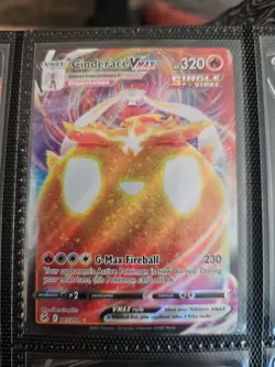 Pokemon TCG Cinderace VMAX Fusion Strike 045/264 Holo Ultra Rare - Image 1