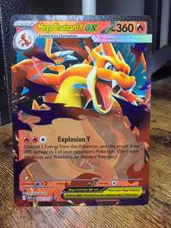 Pokemon Mega Charizard Y Ex Mega Evolutions- Ascended Heros 022/217 NM - Image 1