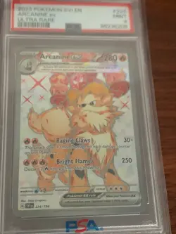2023 Pokemon Svi En-Scarlet & Violet #224 Arcanine Ex Ultra Rare PSA 9 MINT - Image 1